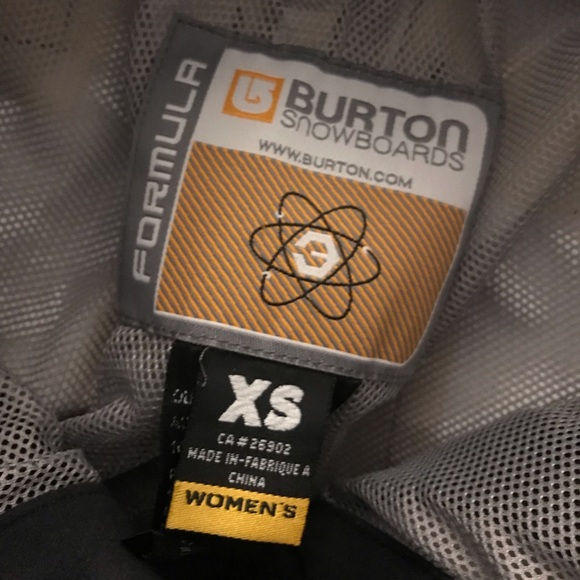 burton formula snowboard pants